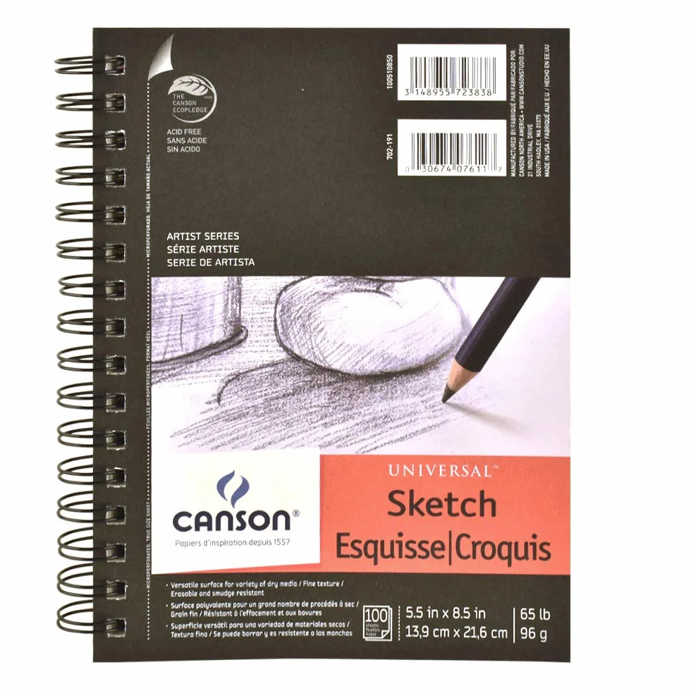 Canson Artist Series Universal – Bloc de Dibujo, 0, 5.5"X8.5"