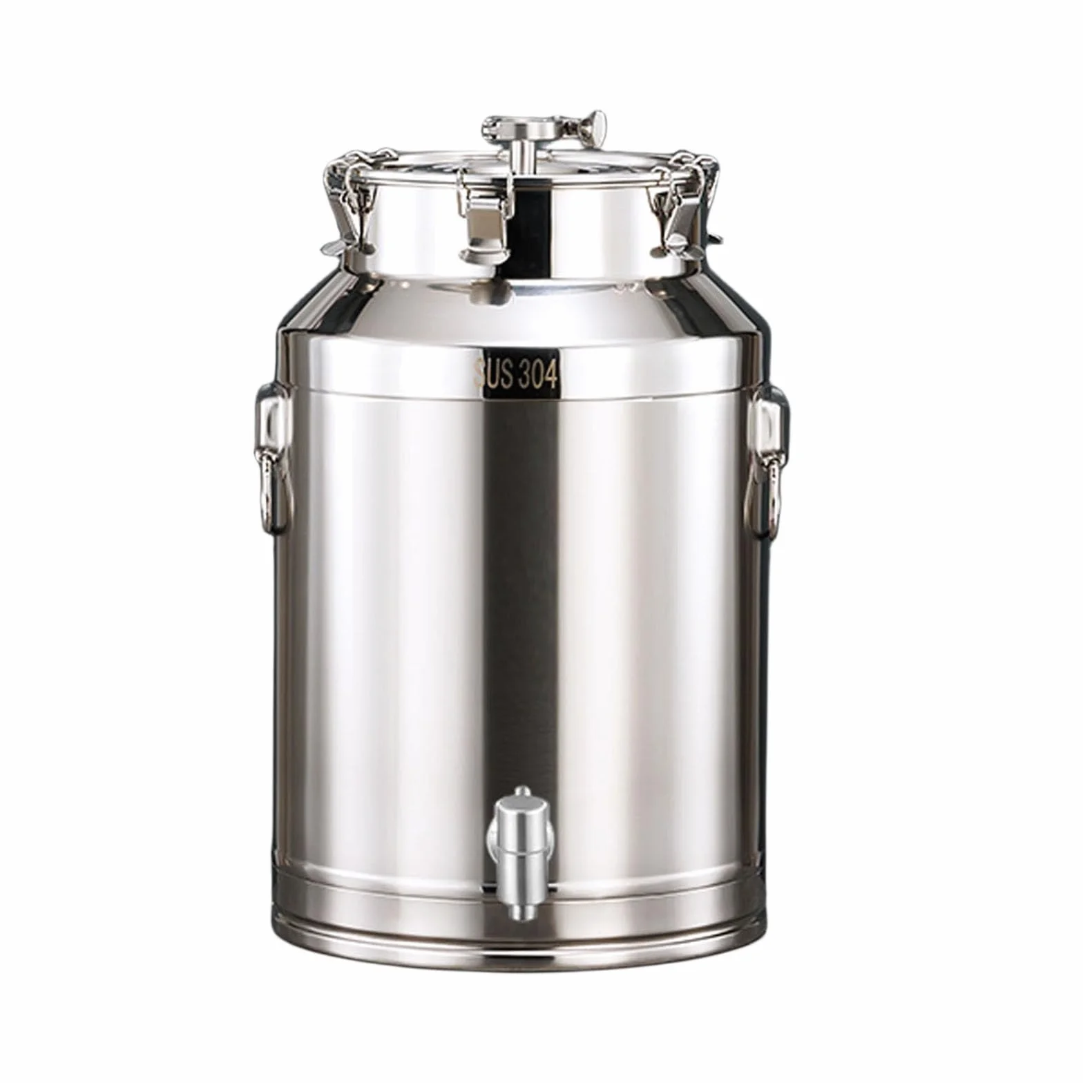 Fermentador de acero 304 en 28L con cierre de aire, para fermentación de cerveza y vino, cubo de fermentación de grado alimenticio, 30 x 44 cm, ideal para elaboración casera