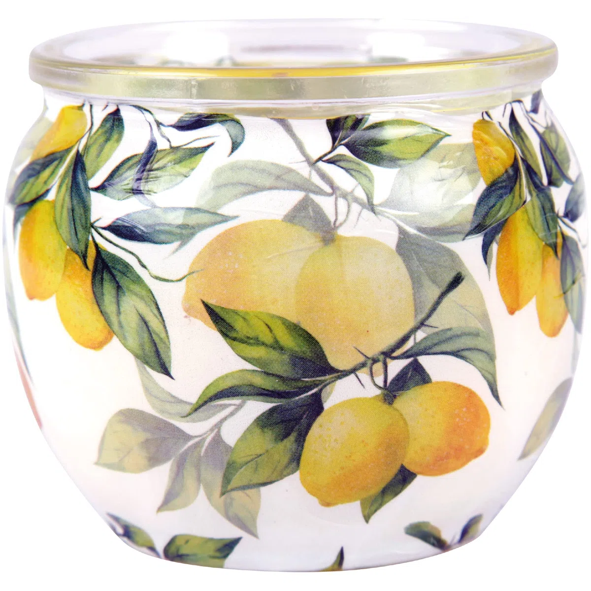 Velas perfumadas de 6 unidades en cristal, larga duración, aroma limón