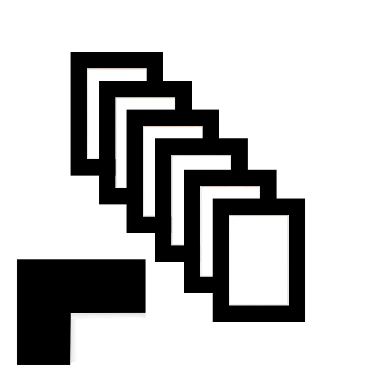 Genérico Paspartú Libre de acidos a Medida para fotografías, Diplomas, Obras de Arte, exposiciones de Fotos, Cuadros, ect... Grosor 1,3mm (Blanco, 60 x 50)