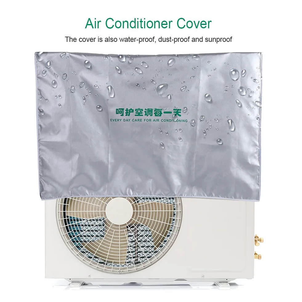 Funda para Aire Acondicionado, Cubierta Exterior Protectora Antirresbaladiza Impermeable del Aire Acondicionado para el Hogar,Protectora para Aire Acondici(80*26*57)