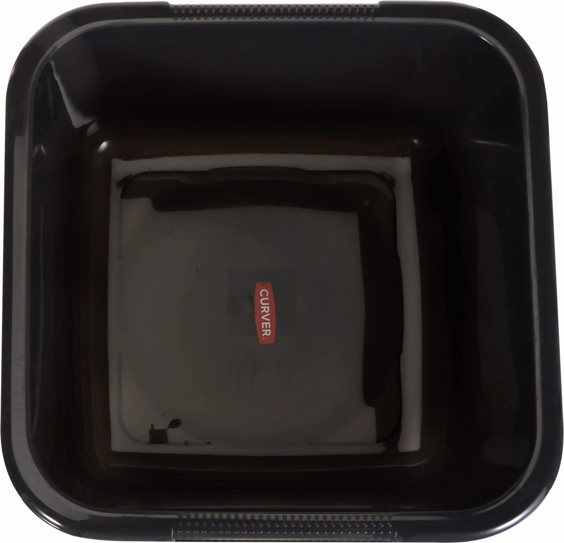 Curver 01832-308-08 - Cuenco Rectangular, de plástico, Color Antracita, 35 x 35 x 12 cm, 10 L