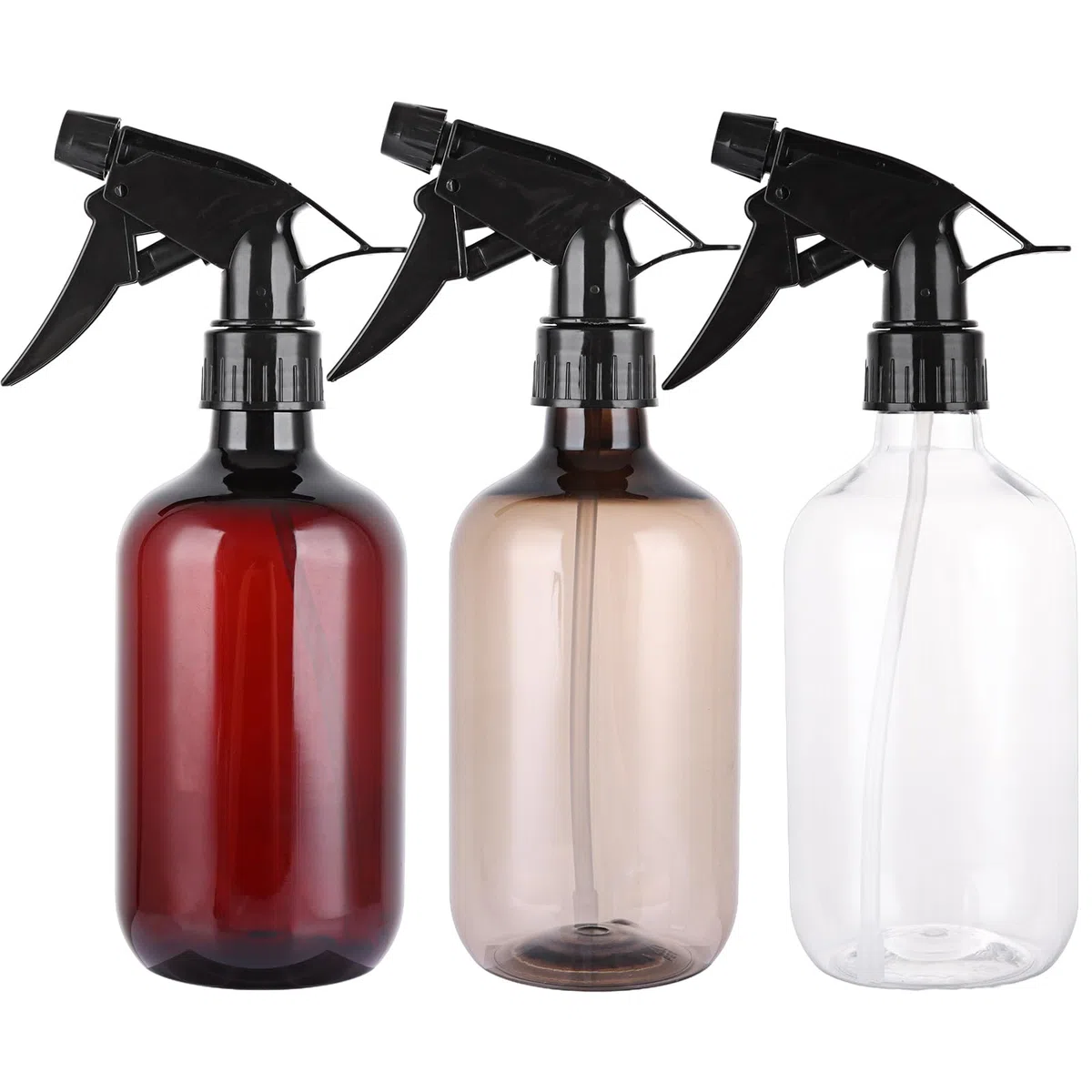 ASelected 3 botellas pulverizadoras reutilizables de 500 ml para limpieza, ajuste de flujo de pulverización ajustable para plantas, jardinería, limpieza, peluquería