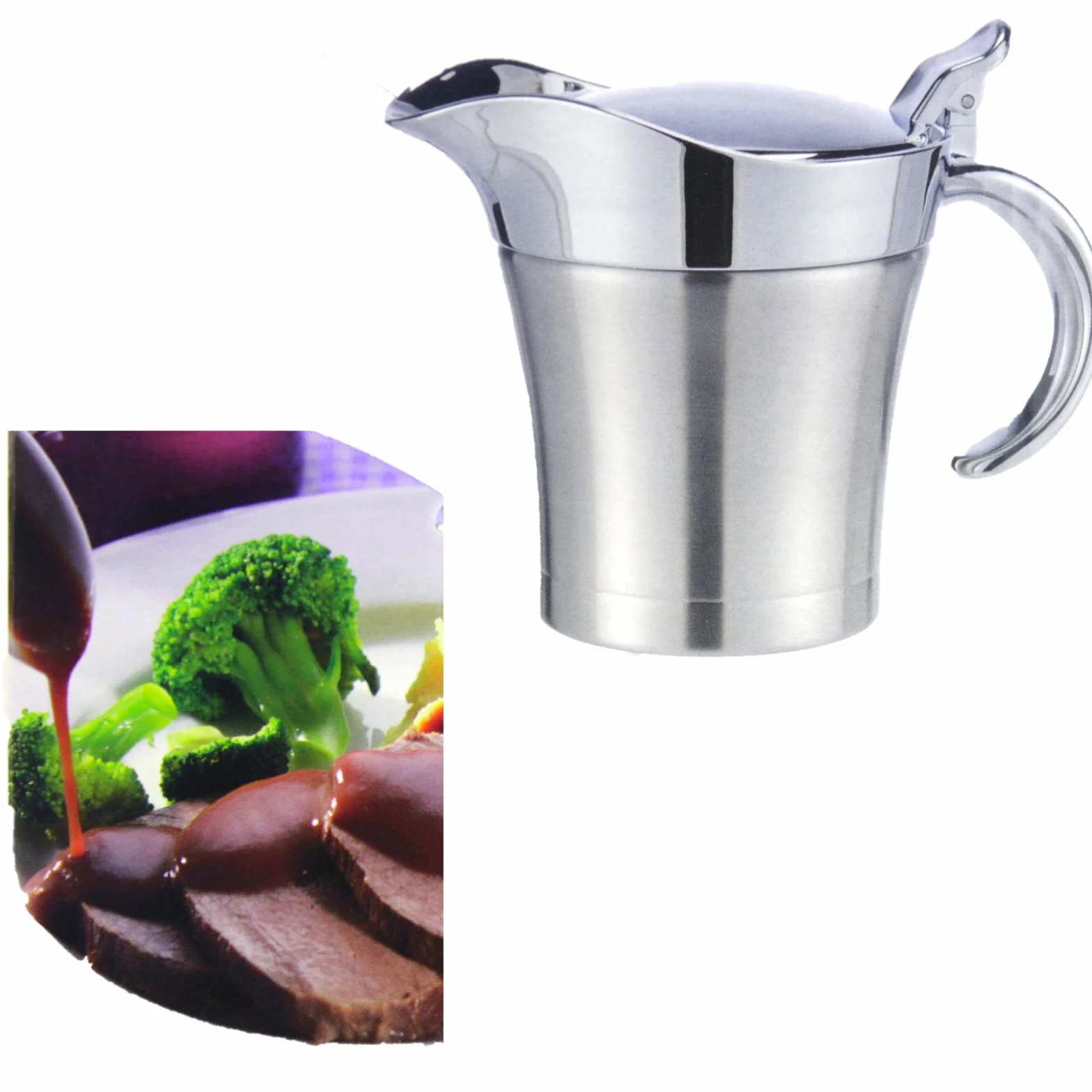 Thermos à sauce en acier inoxydable à double paroi