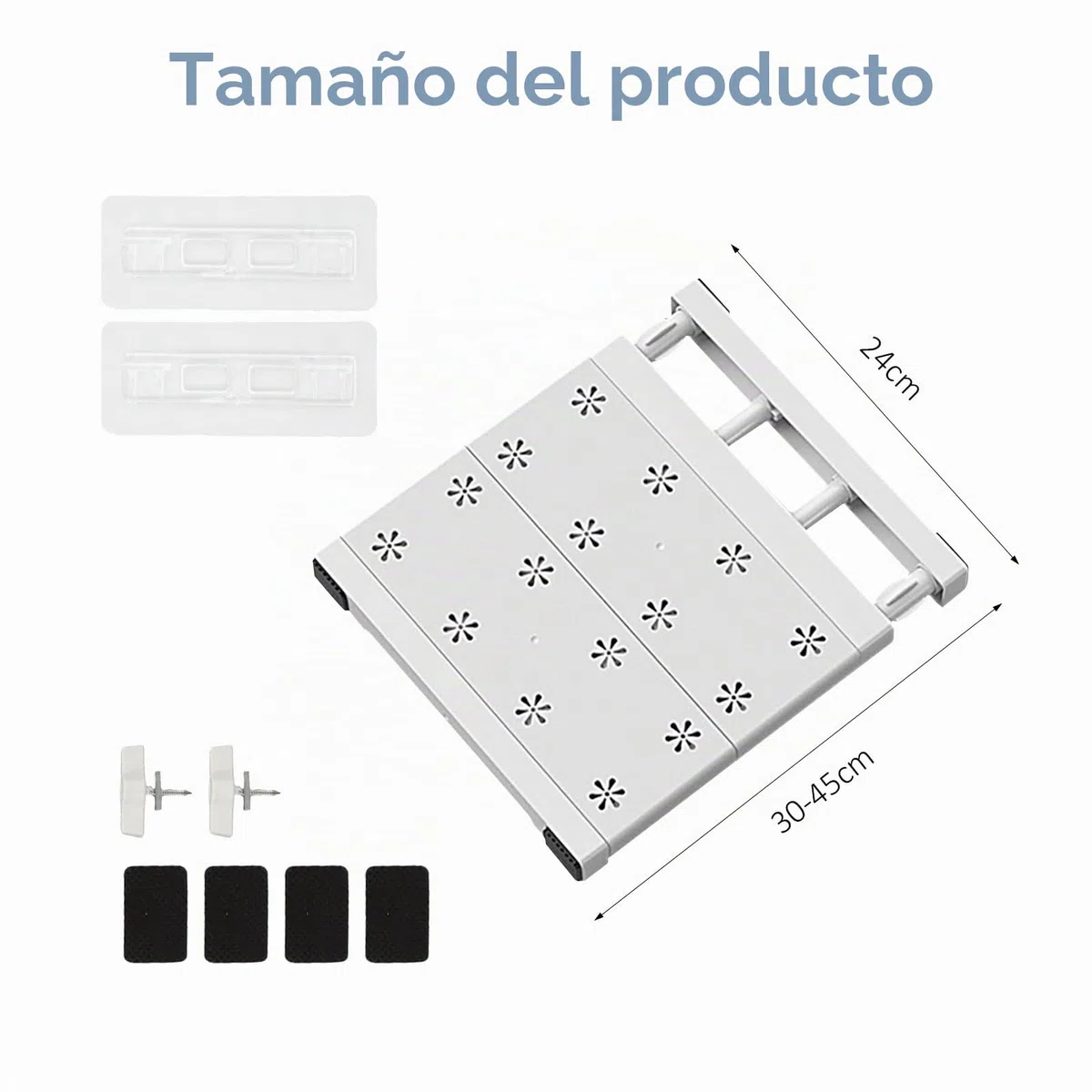 Estantes Ajustables para Armario, Estantes Expandibles, Estante de Armario, Separador de Telescópicos Sin Clavos para Cocina, Baño