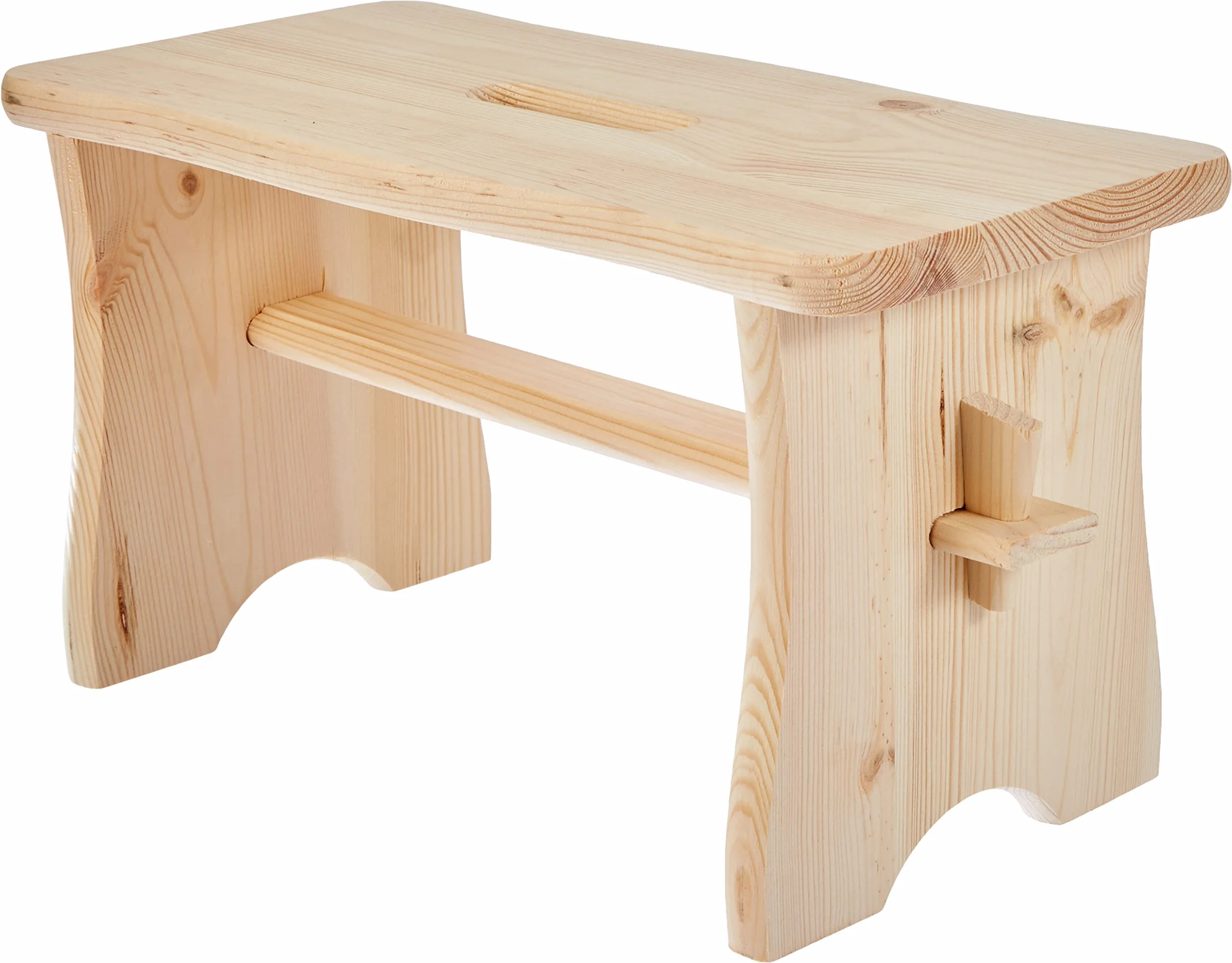 Zeller 13130 Reposapiés, Madera, Marrón, 39x19x21 cm