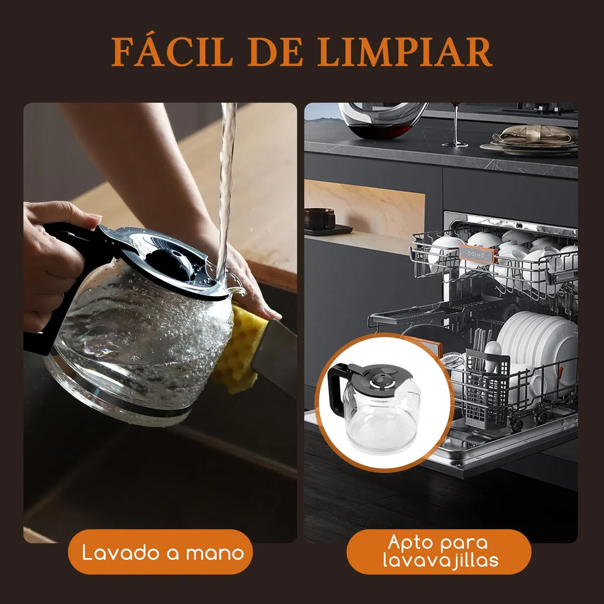 Taylor Swoden - Jarra de cristal para su cafetera Taylor Swoden 300105QUK, Capacidad: 12 tazas, 1,5 L, potencia calorífica 950 W