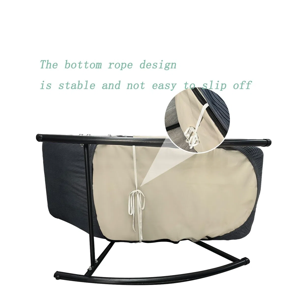 Funda Silla Mecedora Exterior Forro Polar 130-160 cm x 50-60 cm Funda Elasticizada Protectora Terraza Jardin Antideslizante Café(Green)