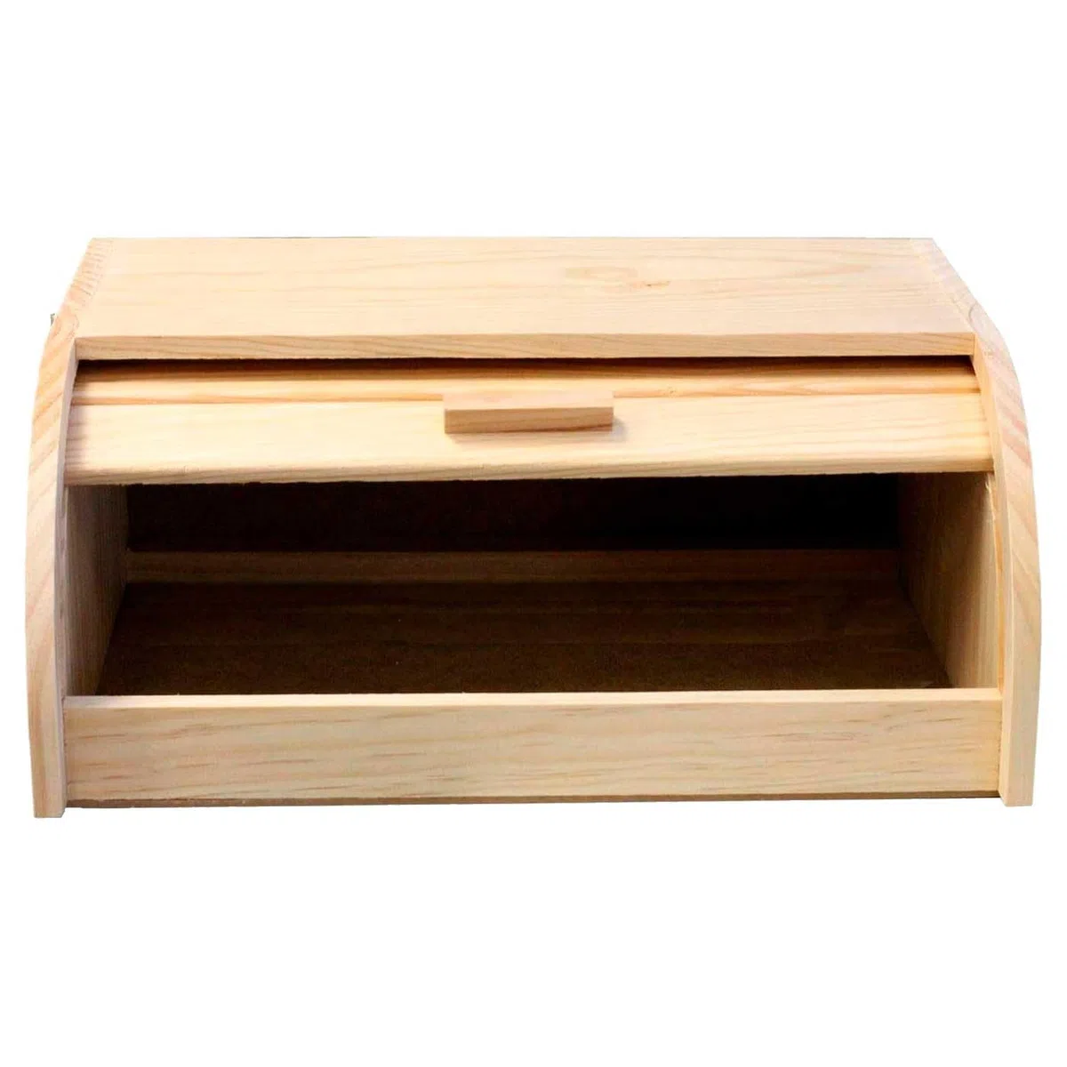 Acan Tradineur – Panera de Madera con Tapa – Contenedor para Pan Fabricado en Madera Natural – 15,5 x 35,2 x 24,5 cm