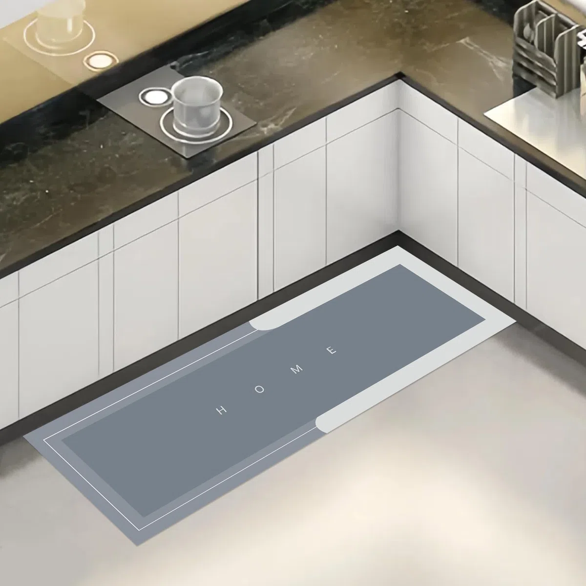 Alfombras Cocina Lavable,Alfombras de Cocina,Alfombra Antideslizante,Alfombra de Cocina para Piso, Secado rápido,Antifatiga Tapete de Cocina para Oficina Hogar Interior Pasillo,120x40cm
