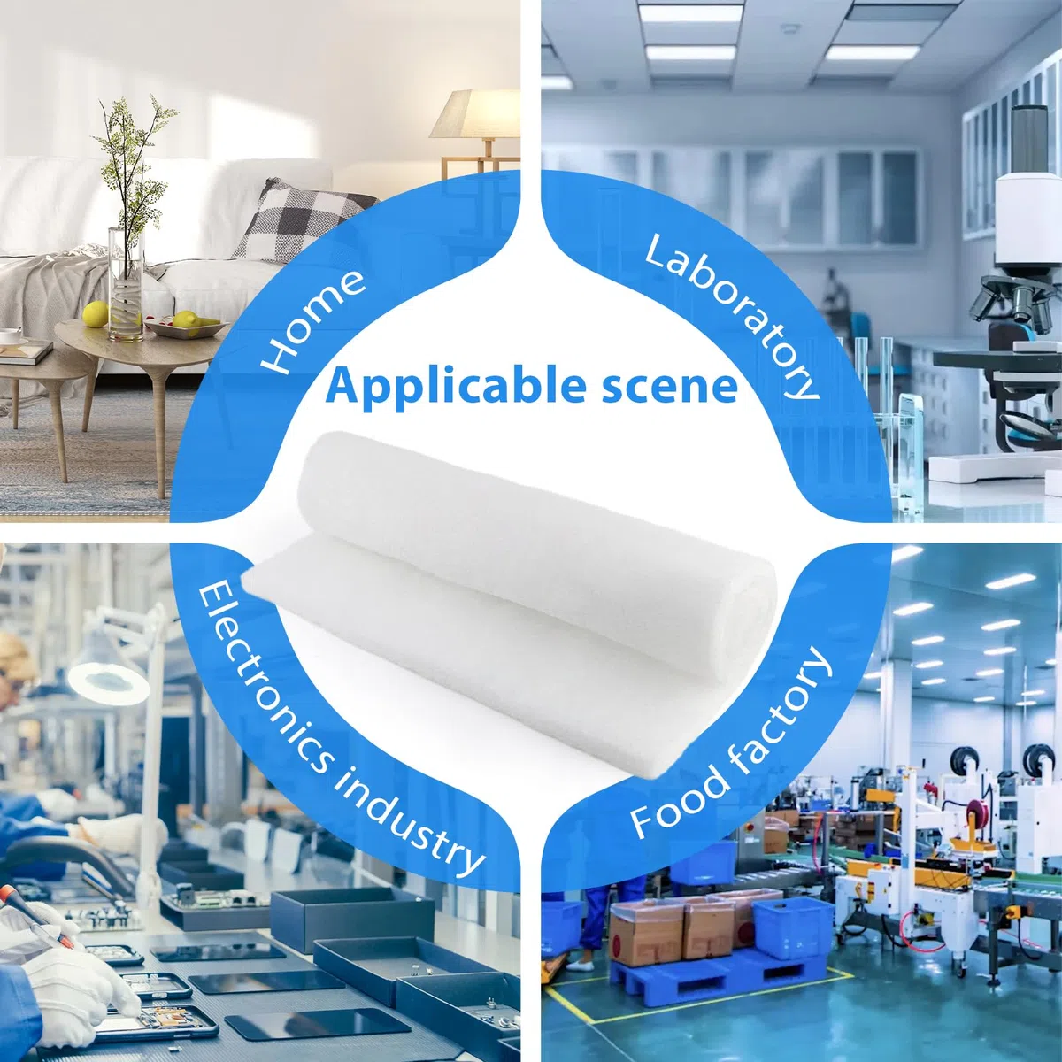 Filtrina Aire Acondicionado Clase de Filtro G4 Filtros de Repuesto 50 * 120CM Pet Filtro Aire Acondicionado por Conductos para Sistemas de Ventilación y Aire Acondicionado Domésticos XX