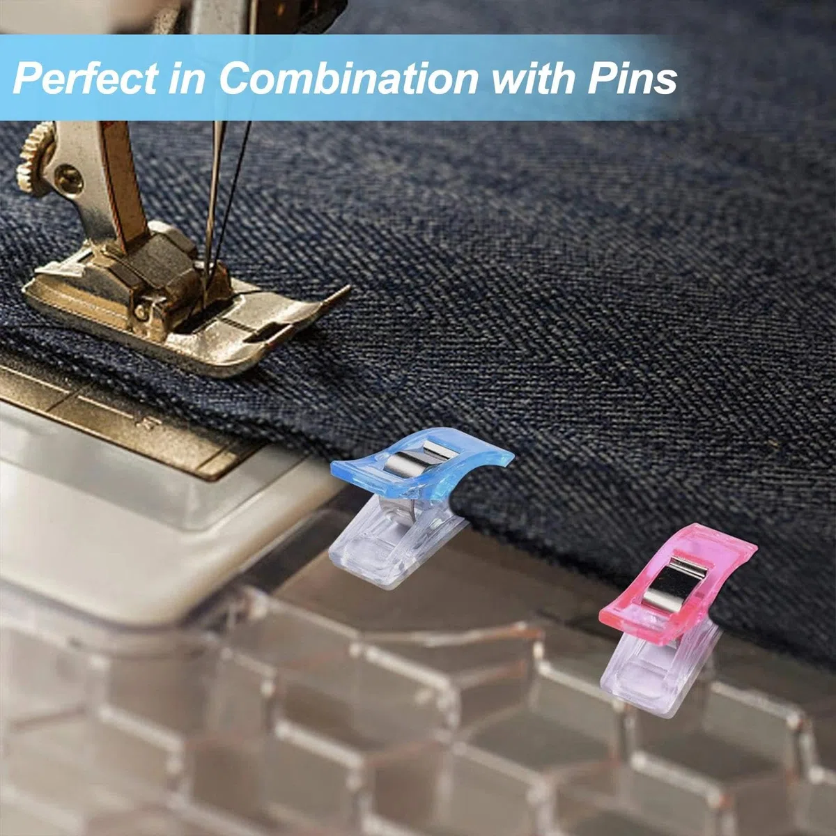 120 PCS Pinzas Costura, Clips de Tela, Manualidades para Acolchar, Accesorios de Plástico, para Costura, Manualidades, Ropa, Fotos, Documentos, Multiusos Casa, Oficina, Viajes Diarios