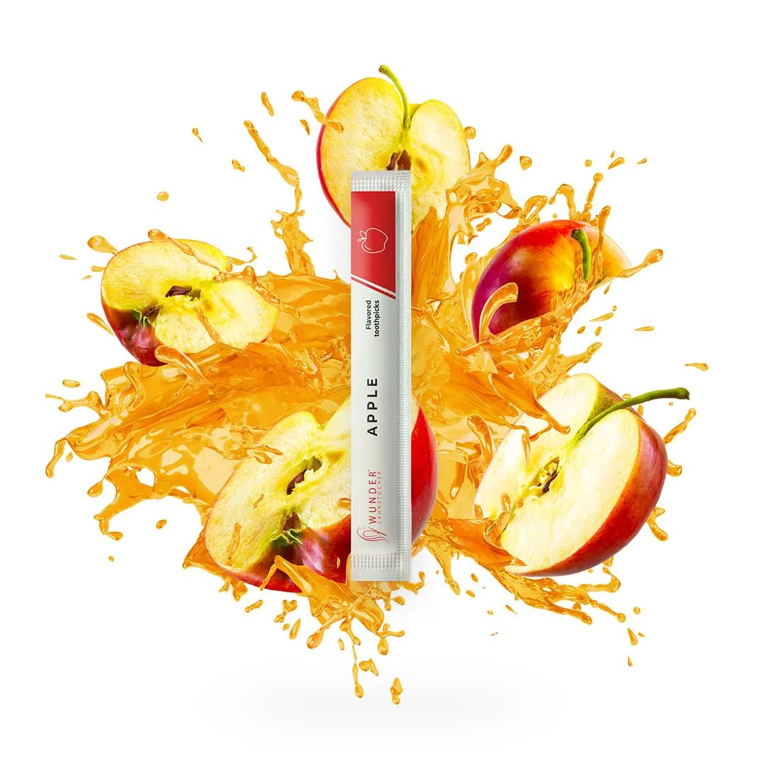Wunder Palillos Dentales con Sabor – 100 Palillos Envueltos Individualmente - 8 Sabores Únicos para Refrescar el Aliento y Uso Diario