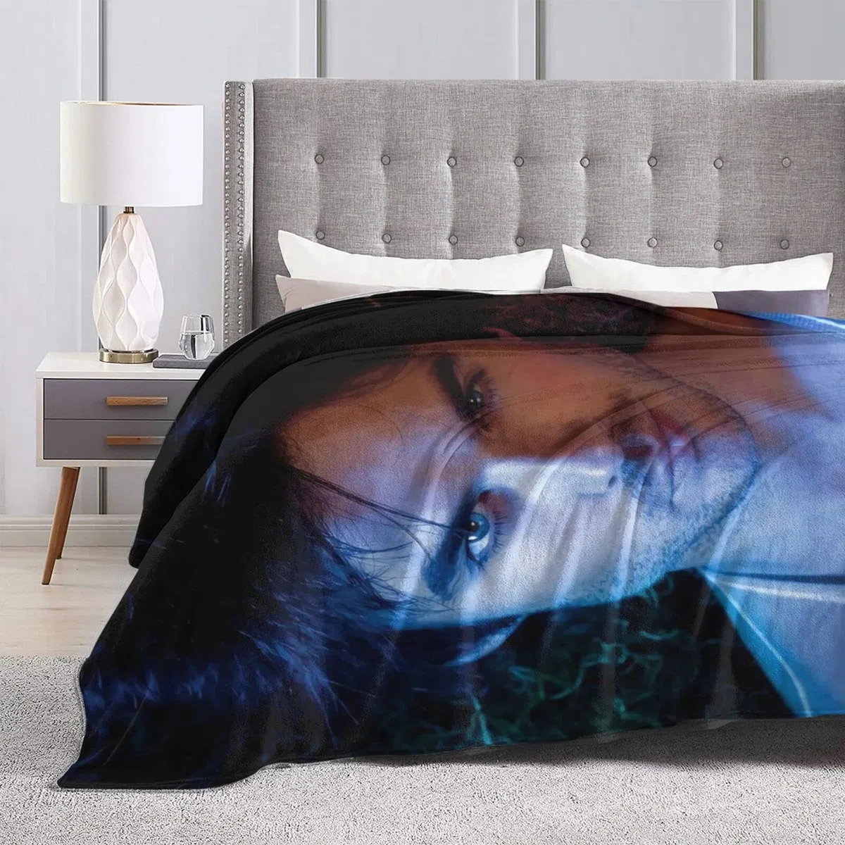 Cozy Plush Damon Thow Manta Salvatore Manta de Franela, Ropa de Cama cálida Manta Suave de Forro Polar para sofá, Sala de Estar, Oficina, Coche, Campamento, Mantas de Playa de 50.0 x 40.0 in