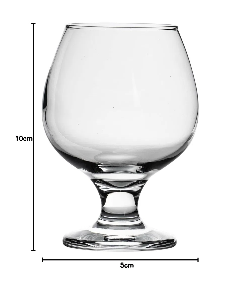 6x Misket 390ml Copas de Brandy - Larga Coñac Vino Puerto Whisky Balón Vasos para Beber Conjunto de Caja de Regalo - by LAV