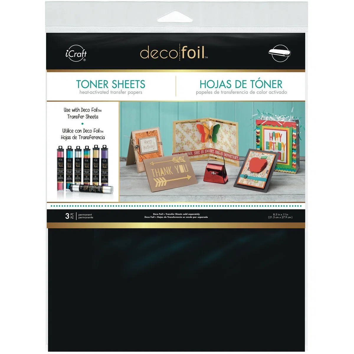 Thermoweb Deco Foil Toner Sheets 8.5"X11" 3/Pkg-