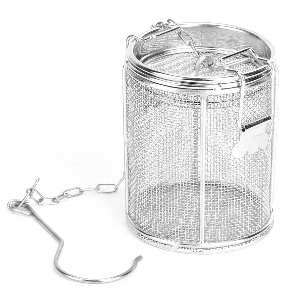 Bolsa Especias Acero Inoxidable, Bolsa de Condimento de Acero Inoxidable, Bola de té de Malla Extrafina Conexión Roscada Condimentos para Sopa Cesta de Separación, para Sopa de Salsa Sabor Especias