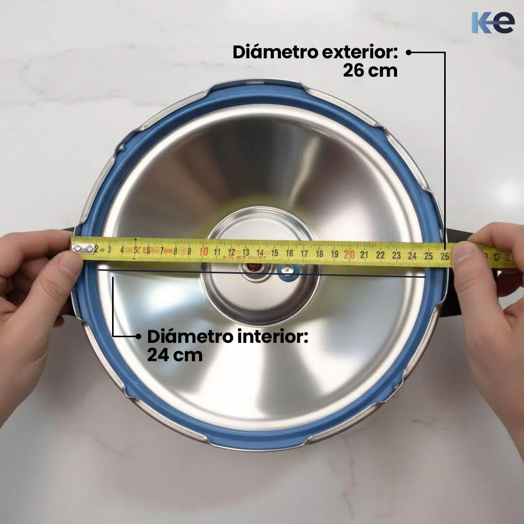Anakel Home Repuesto de Goma para Olla Duromatic, Compatible con Modelos Duromatic | Recambio Original, Silicona, Ø24 cm