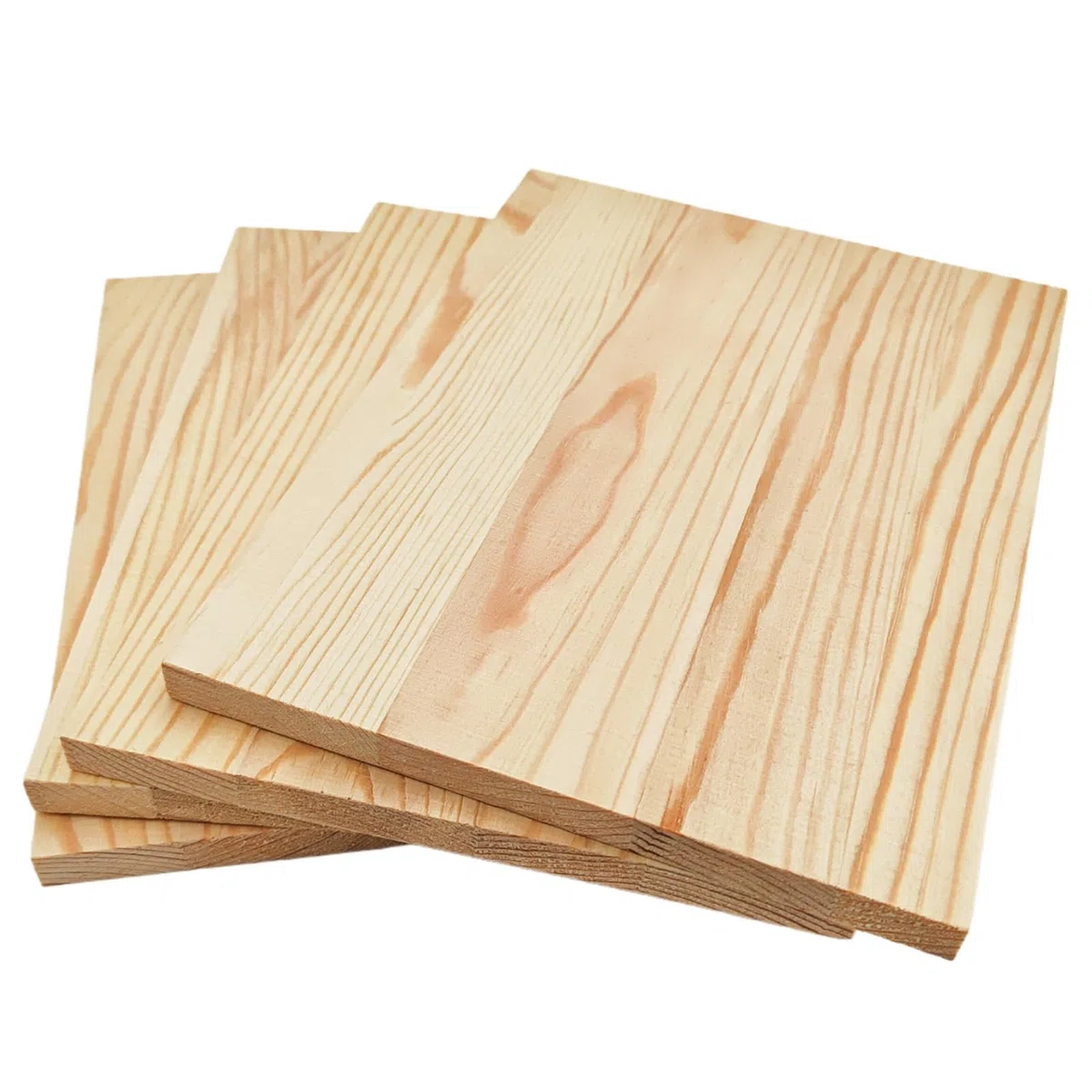 4 tablas rectangulares de madera sin pintar para manualidades, 20 x 15 x 1 cm, en blanco, para tallar, pintar y quemar