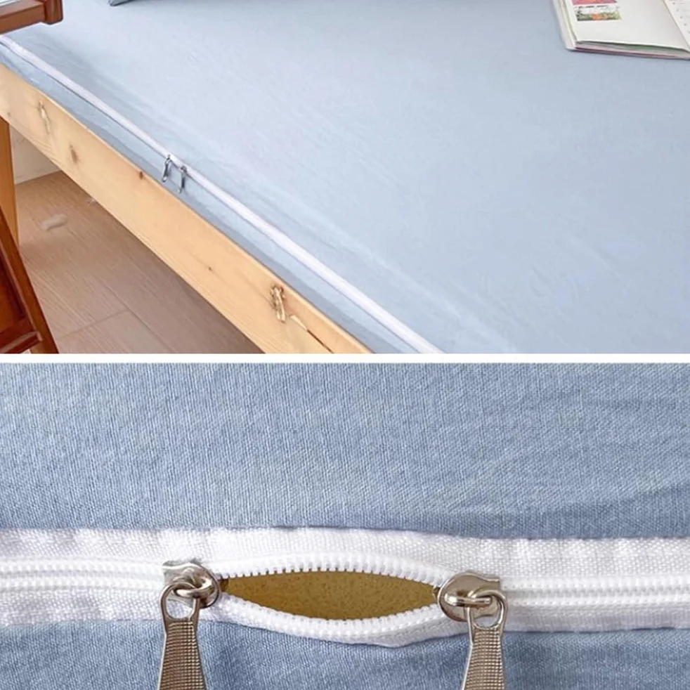 Cómodo Funda de Colchón del Futón Extraíble Funda de Colchón Plegable Funda para Colchón de Suelo Lavable Housse de Matelas Futon Funda de Futón con Cremallera Doble,C,150x200cm/59x79in