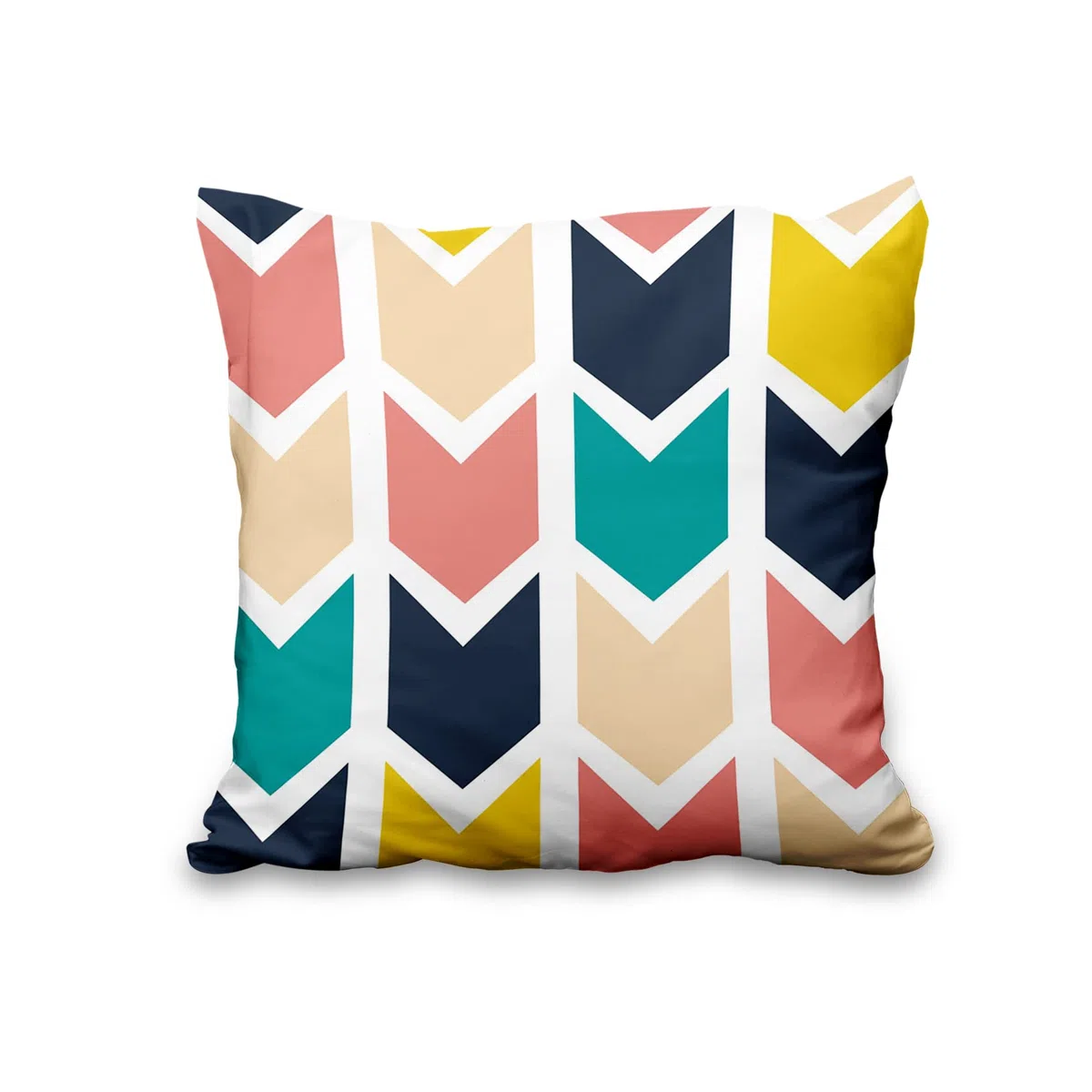 Aoihrraan 40x40cm Juego de 4 Fundas de Cojin Vistoso Flecha Geométrico Patrón Cuadrado Decorativo Corto De Felpa Suave Funda De Almohada Dormitorio Exterior Jardín Canapé Balcón Silla Patio Sofá