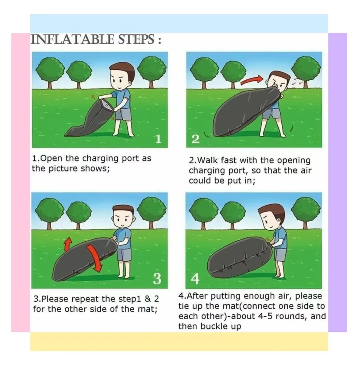 Lazy - Sofá inflable para exteriores, inflado rápido, impermeable y duradero, portátil, para acampar y playa, para adultos (azul)