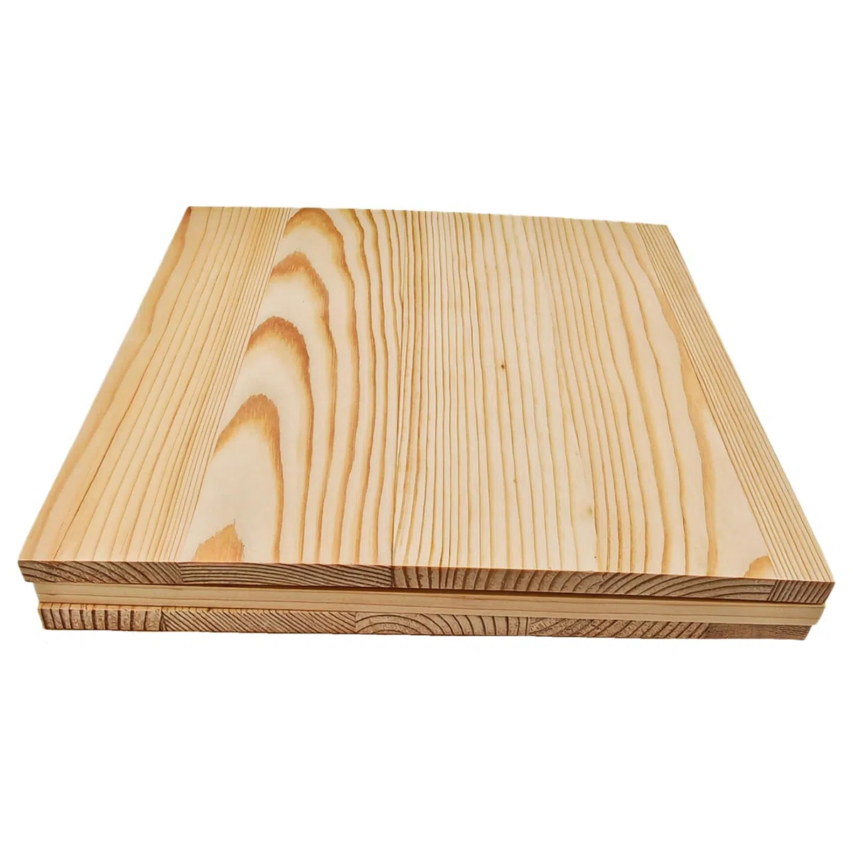 Bloques de madera cuadrados sin barnizar para manualidades, 25 x 25 x 1 cm, en blanco, tablas de pino para tallado en madera, posavasos DIY, pintura y grabado, paquete de 3 piezas