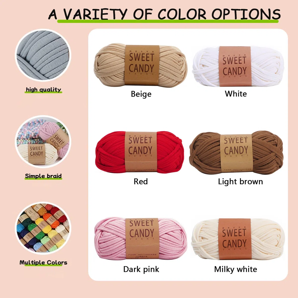 400g Trapillo para Crochet, Trapillo Pluma Trapillo Hilo de Crochet para Bolsos, DIY y Tejido, Bolso de Mano Cestas, Mantas y Decoración del Hogar 4x100g (Burdeos)