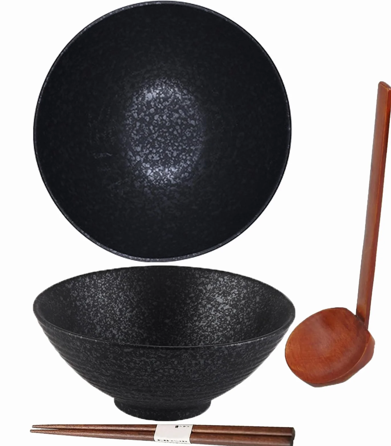 Tazón de ramen,Tazón japonés de cerámica,Juego de tazón de ramen,Ramen Bowl con palillos de cuchara,Tazón de sopa japonés,Tazón de ramen vintage,Vajilla japonesa