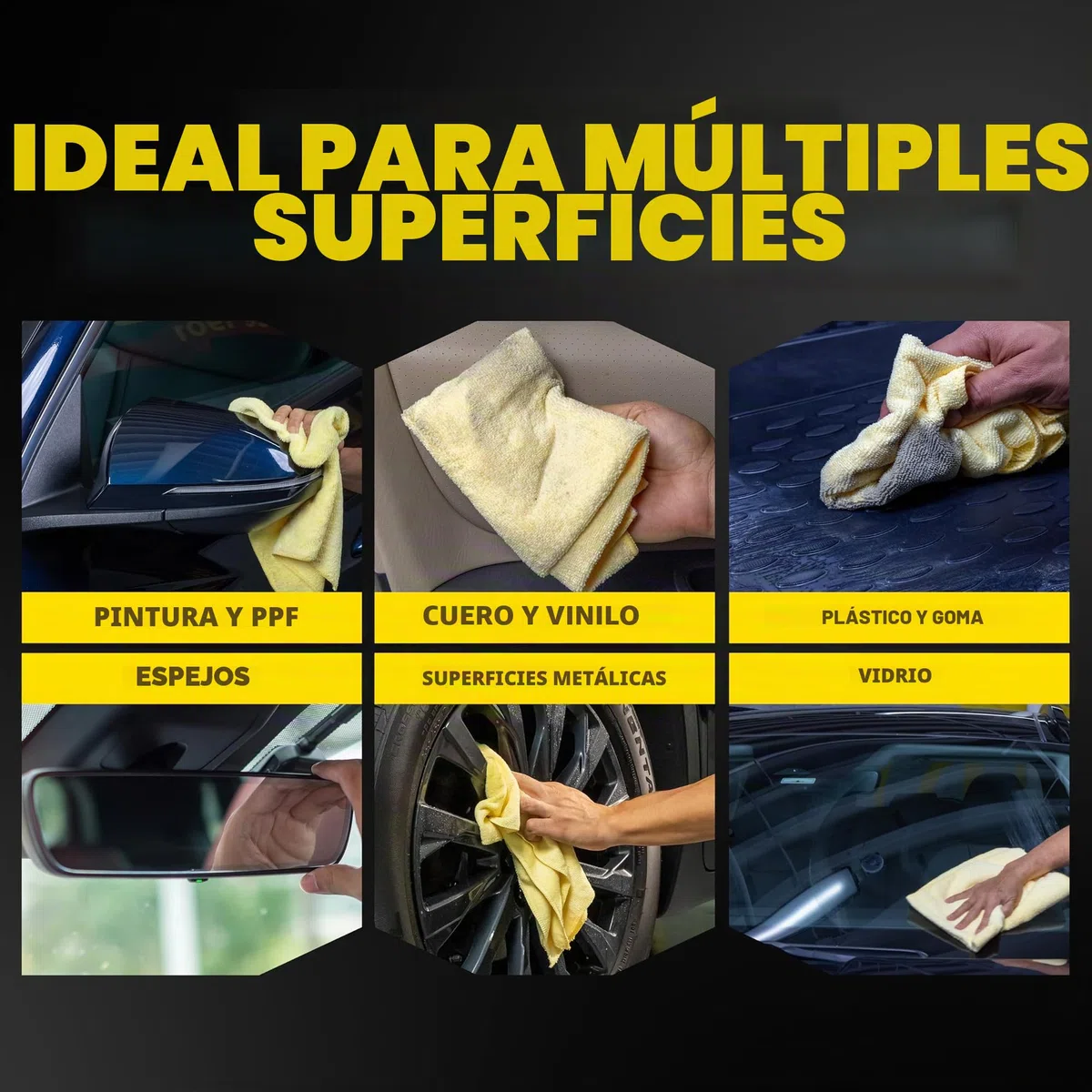 Meguiar's X2020EU Microfibra Supreme Shine - Toallas de Microfibra (Pack de 3)