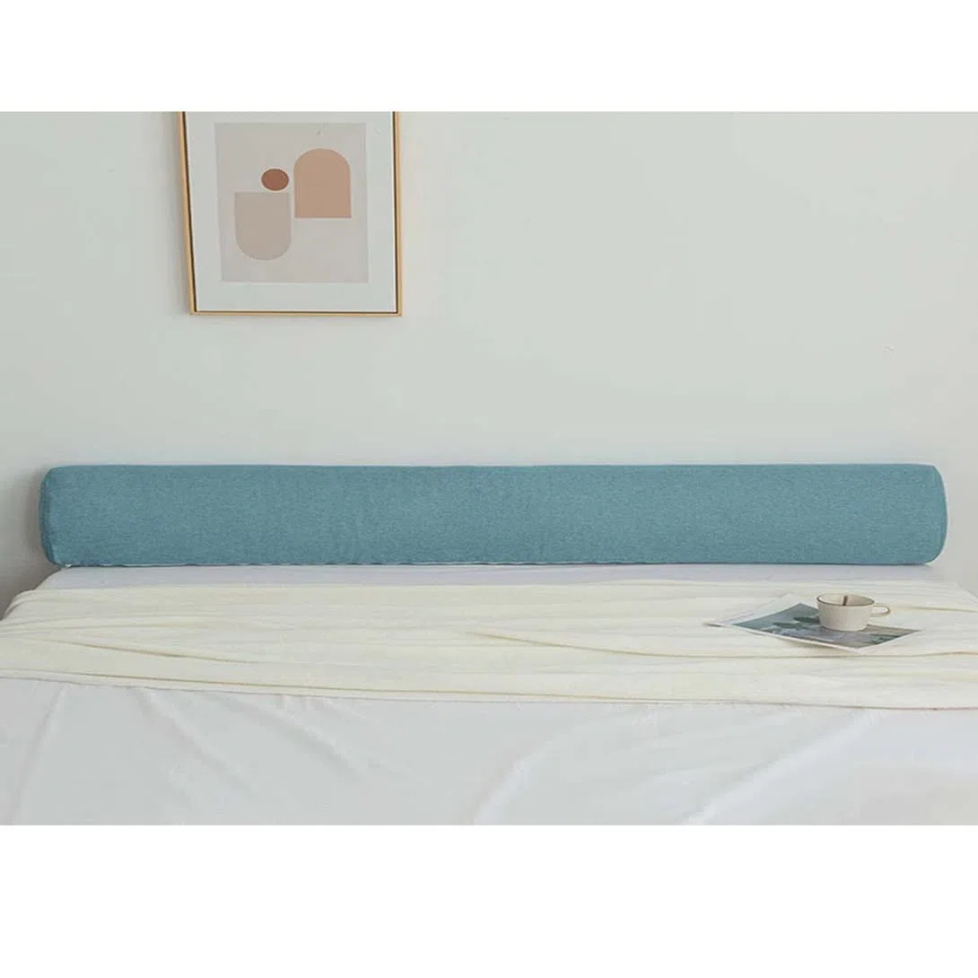 GGoty Almohada redonda suave para aliviar el dolor de espalda, cojín de apoyo para brazo de sofá, cabeza cilíndrica, almohada cervical (20 x 60 cm, morado)
