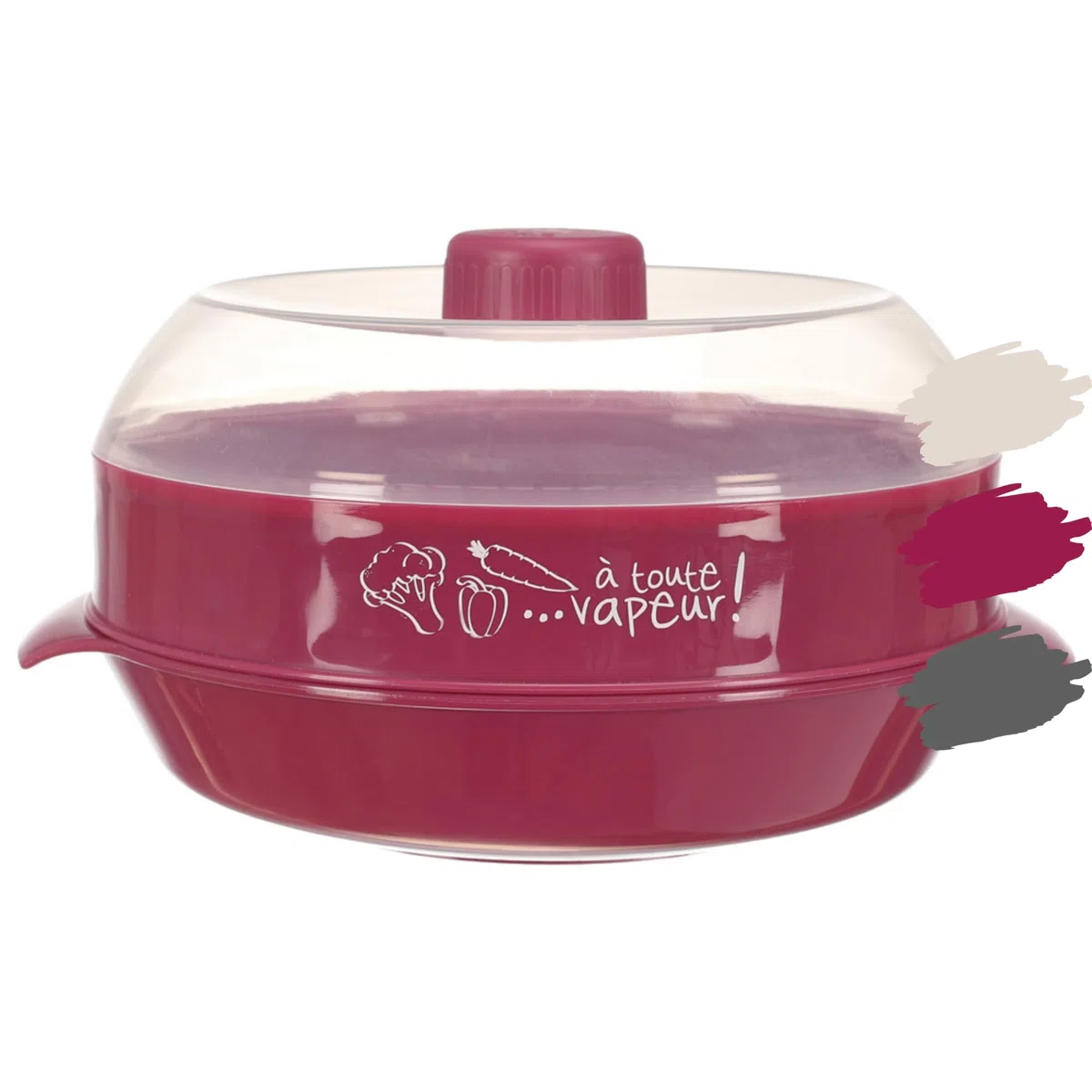 Vaporera Microondas 1,2L con Regulador de Vapor – Vaporera para Microondas para Verduras, Pescado y Carne – Cocina al Vapor Fácil y Rápida – HappyCosas