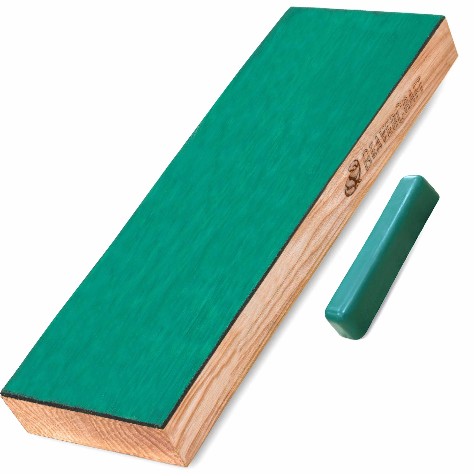 BeaverCraft, Kit de Afilado de Cuero LS4P1 Kit de Bloque Asentador Kit de Afilado de Cuchillos Afilador de Cuero para Afilar Cuchillos Afilador de Madera BeaverCraft de 20cm Afilado de Cuero en Bloque
