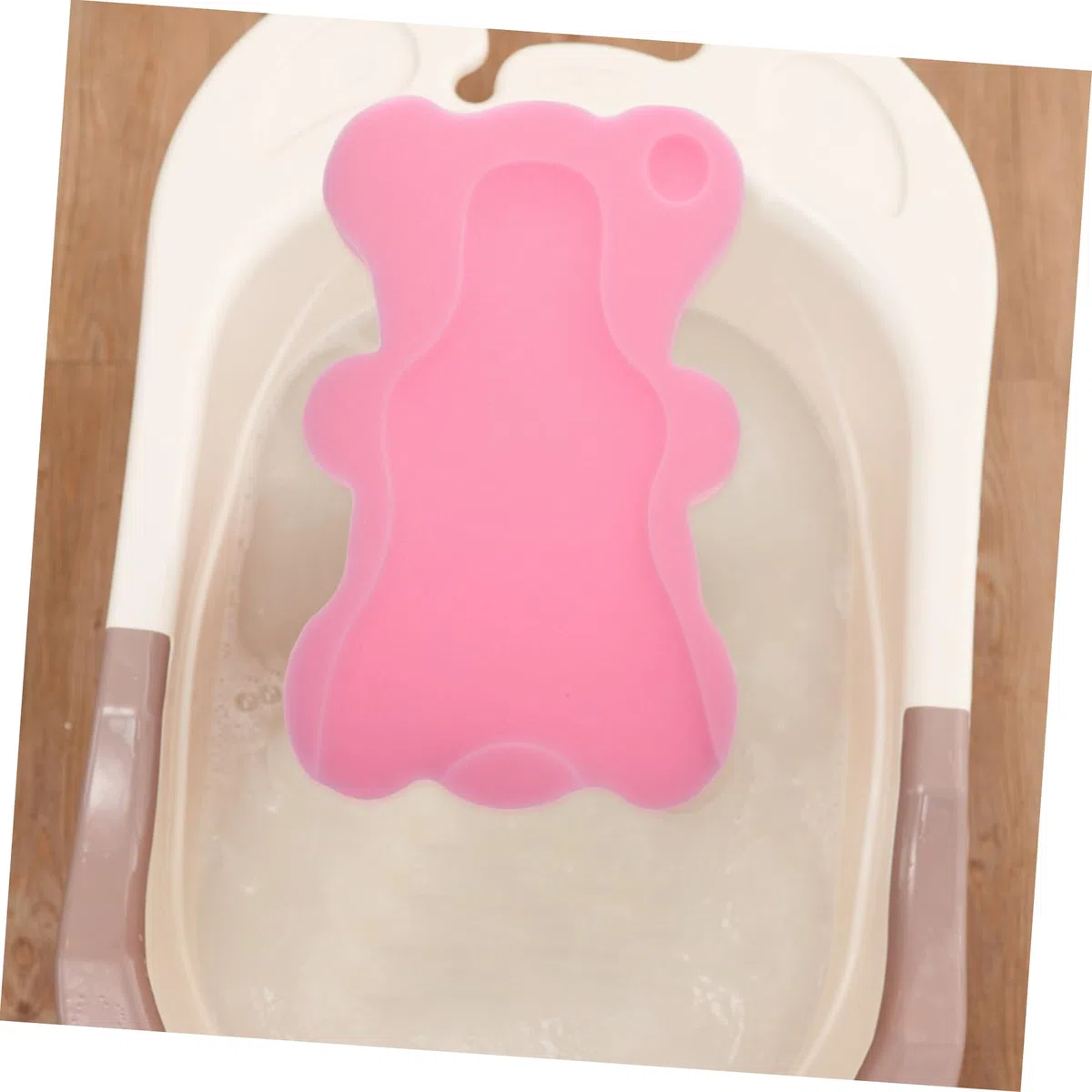 Esponja de Baño Antideslizante para Ñiño, Cojín de Esponja Grueso, Soporte Ergonómico para Recién Nacido, Material Seguro, Alfombrilla para Bañera Infantil, Uso en Color Aleatorio