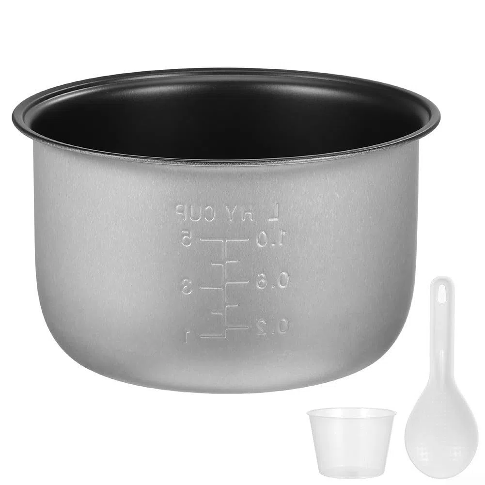 Repuesto de olla arrocera, olla de cocción interior antiadherente, con escalas de medición claras, distribución eficiente del calor (4 L)