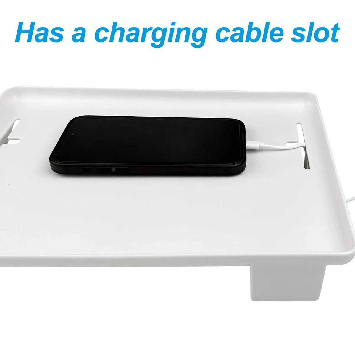 32 X 23,3 cm Bandeja Cama, Auxiliar Mesa Mesita Noche Flotante con Clip, Mesitas de Noche Colgantes Flotantes, Almacenamientobandeja para Cama Estante Colgar Guía de Cables