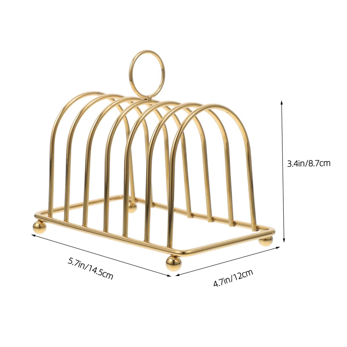 Soporte para Tostadas de Acero Inoxidable Diseño Único, Estante Multifuncional para Pan Resistente y Ahorro de Espacio Adecuado para Cocina Moderna