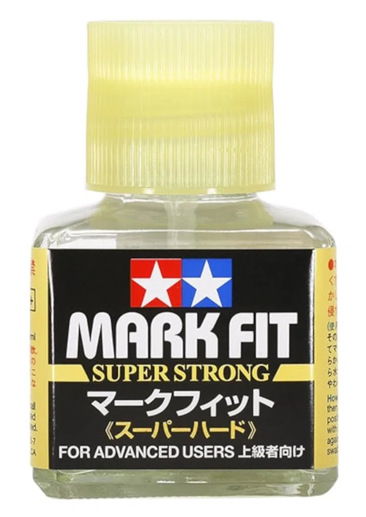 TAMIYA 87205 Marca adecuada para la aplicación de calcomanías, frasco súper fuerte de 40 ml