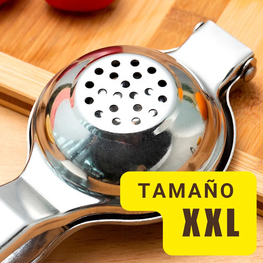 Exprimidor Limon manual grande 8 cm diámetro, Exprimidor de limon, Exprimidor limones manual cocina, Exprimidor para Cítricos, prensa acero inoxidable Natur Cocina, Restaurante