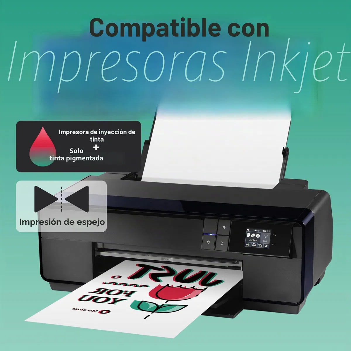 Papel de Transferencia para Tejidos Claros, Papeles Transfer para Camisetas Blancas A4, Película de Transferencia Térmica para Inyección Tinta (10 Hojas Estándar)
