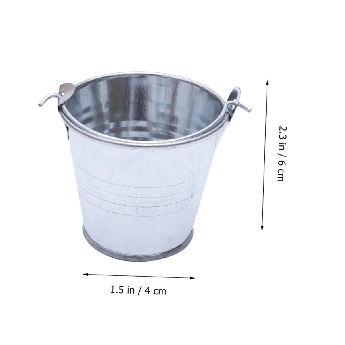 Vaguelly 6 Uds Barril De Hojalata Cubo De Metal Galvanizado Mini Cesto Cubo Galvanizado De Halloween Taza De Papas Fritas Pequeño De Metal Maceta para Plantar s Creativos De