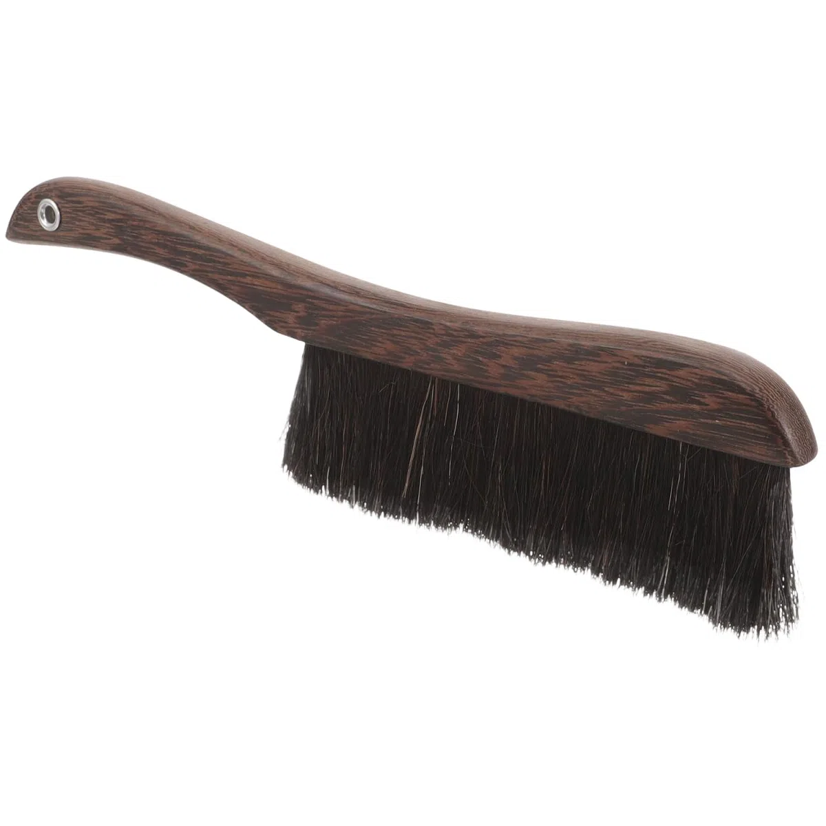 Cabilock Cepillo de Mano Multifuncional para Limpieza de Polvo Cerdas Suaves de Cabello de Caballo y Mango de Madera Adecuado para Coche y Teclado