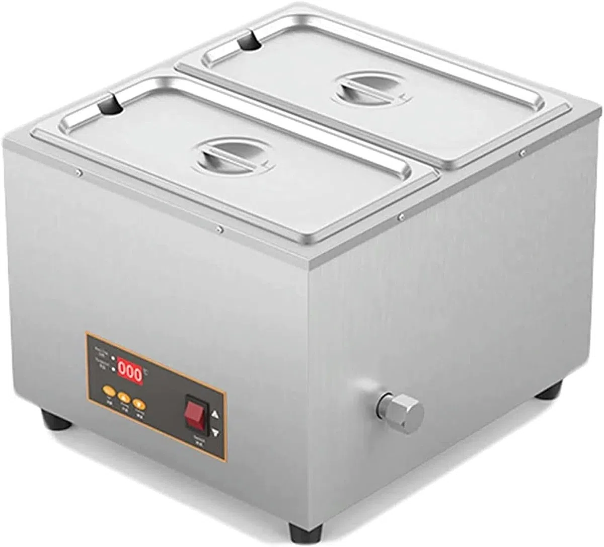 Fuente eléctrica de chocolate con control digital de temperatura, uso comercial