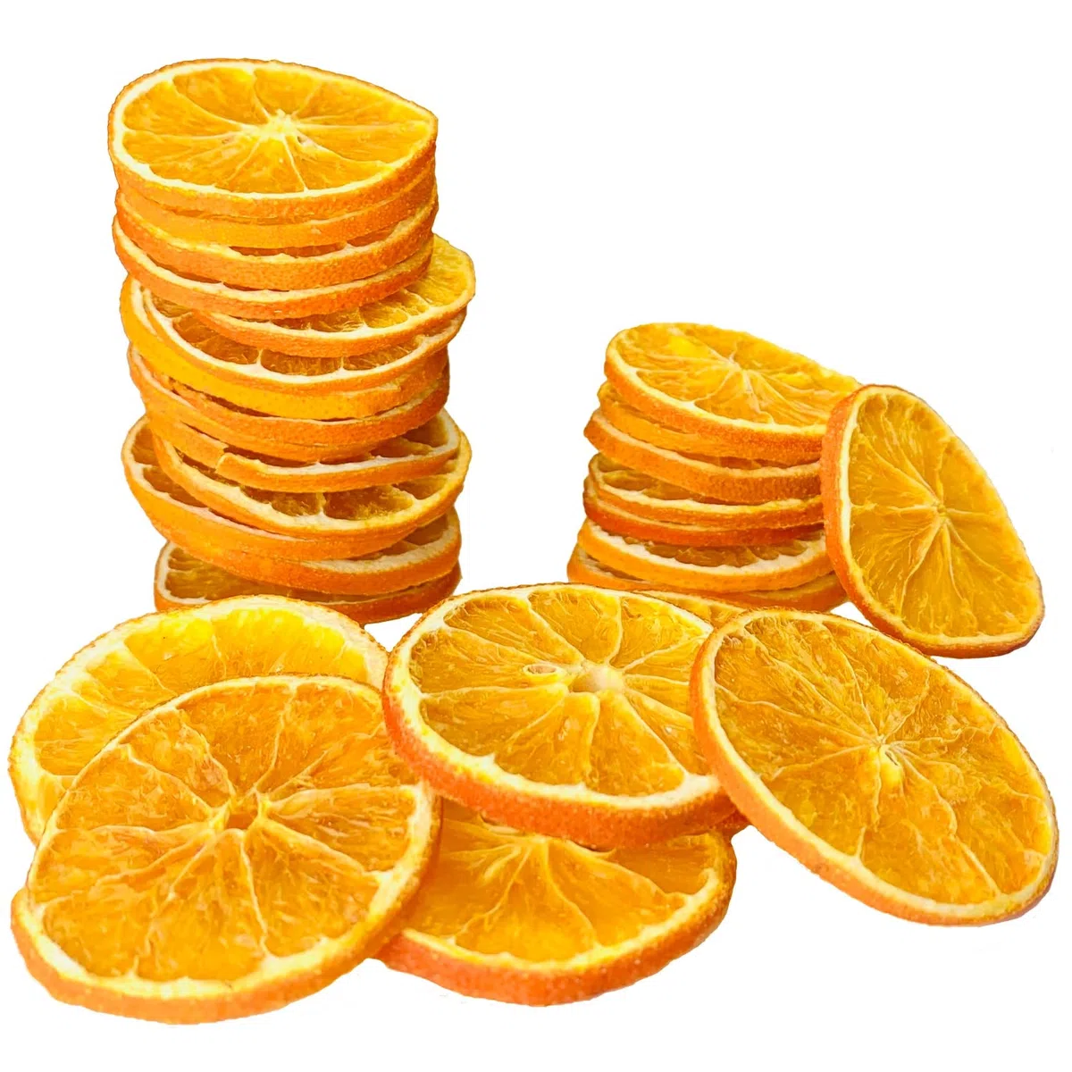 Lote de 50 rebanadas de naranja secas para decoración natural, corona de adviento y corona de adviento