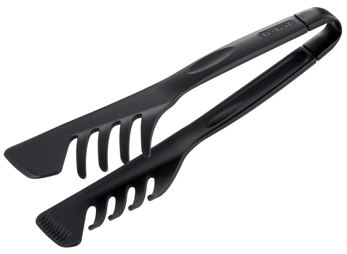 Tefal Bienvenue Pinzas De Cocina, Plástico, Negro, 1 Unidad