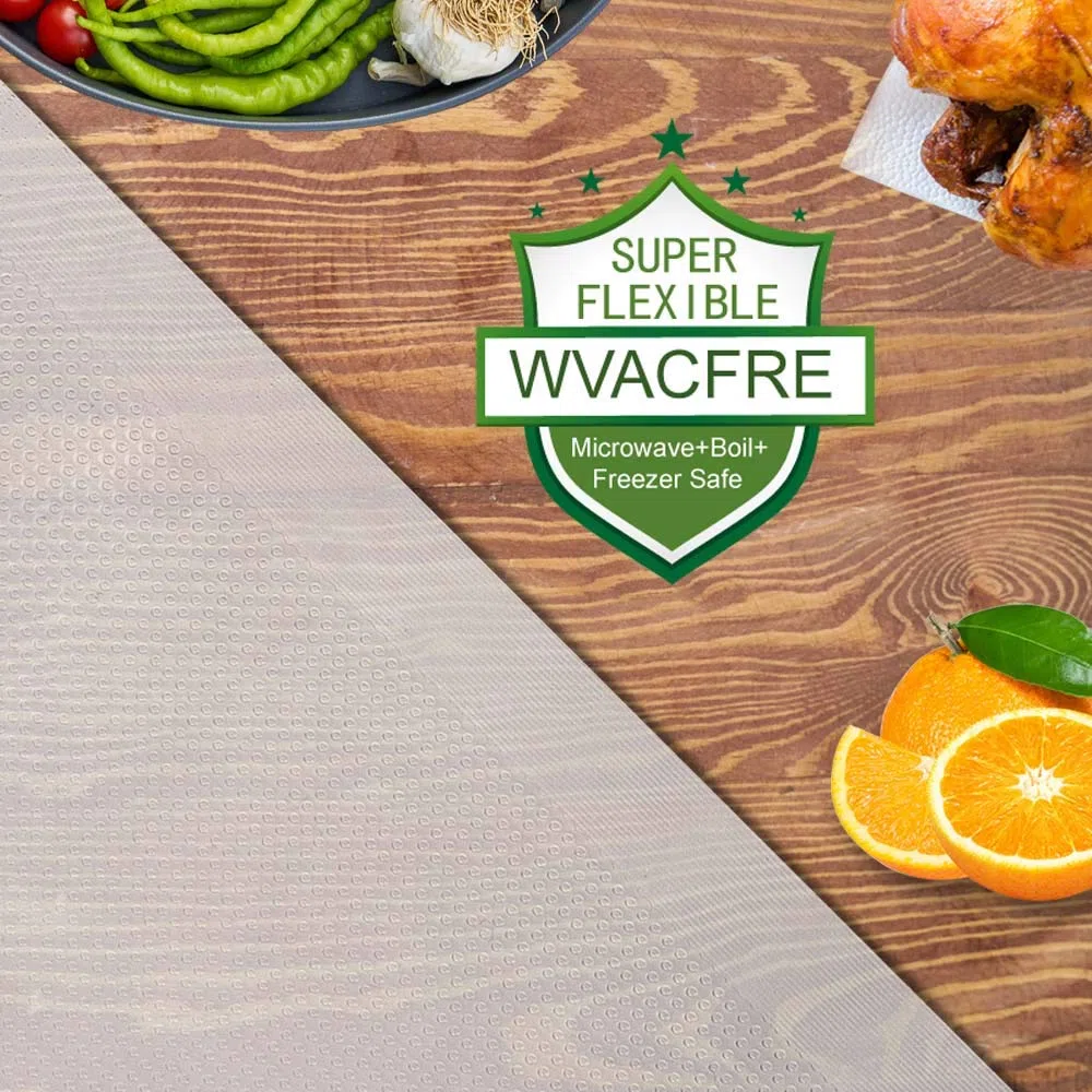 100 Bolsas 15x25cm Bolsas Envasar al Vaci Vacio Alimentos Bolsas de Vacío de Alimentos,Bolsas para Envasar al Vacío Envasado al Vacío para Alimentos Sin BPA