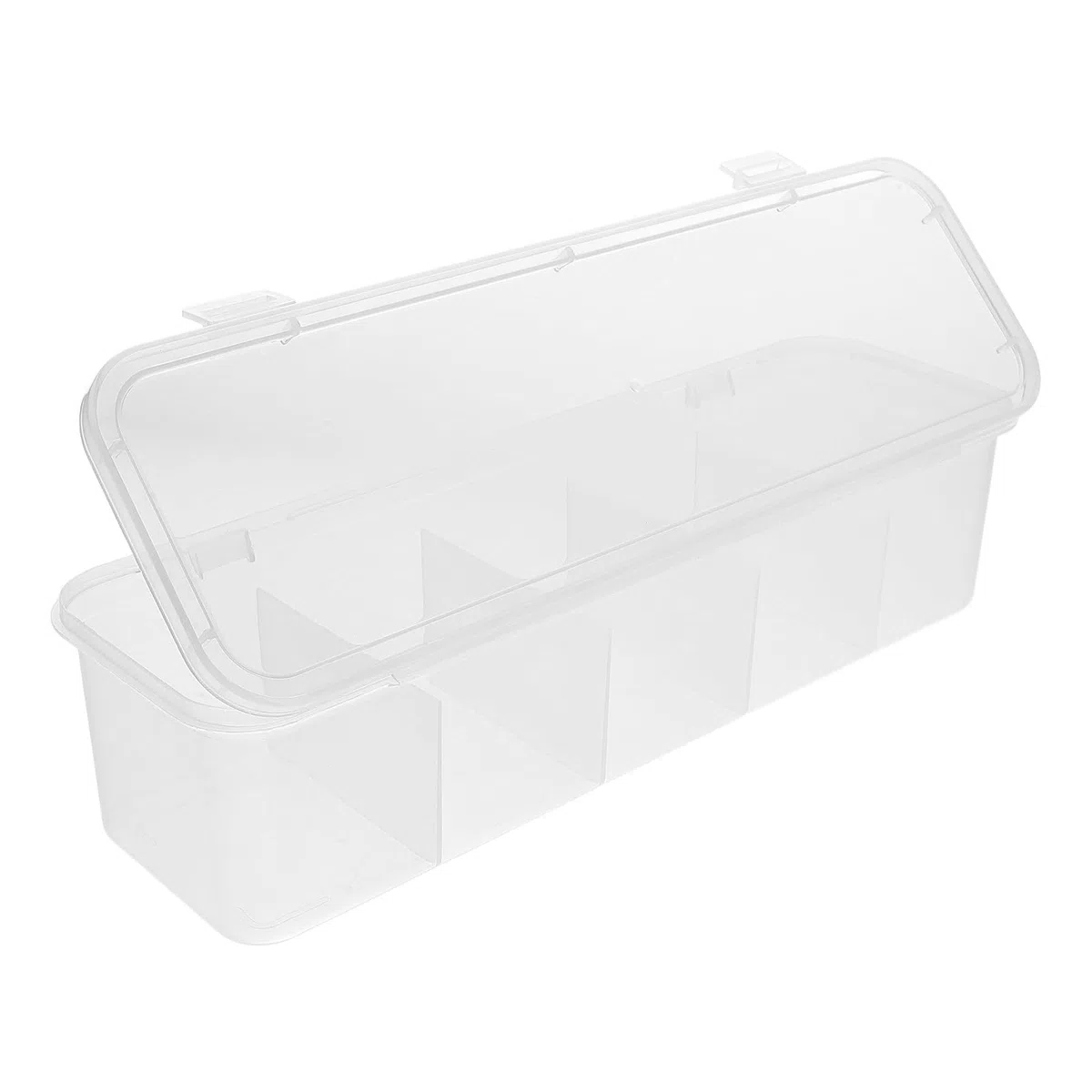 Caja Organizadora para Bolsitas de Té y Azúcar Tapa Resistente a Golpes Compartimentos Múltiples Organizador de Almacenamiento para Cocina y Cafetería Estuche Práctico para