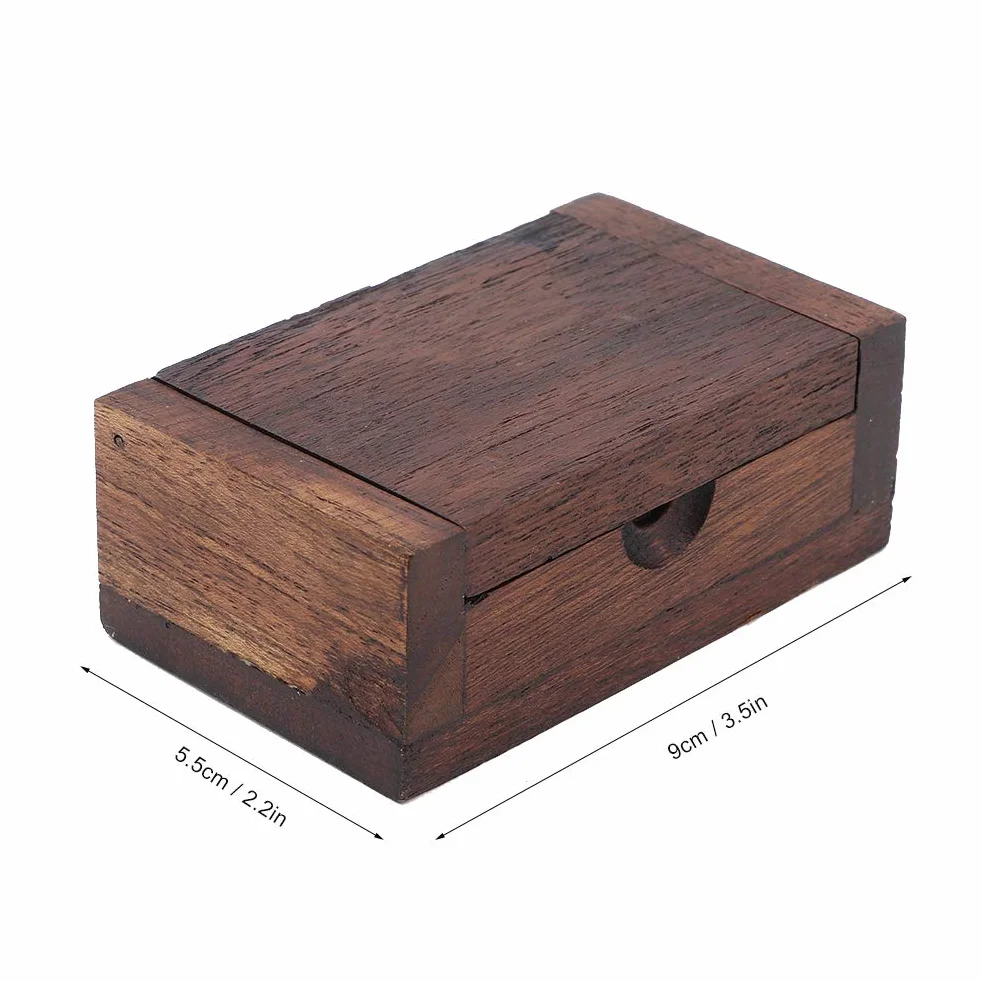 TOPINCN Dispensador De Palillos De Dientes, Mini Bolsillo De Madera Para Palillos De Dientes, Caja De Almacenamiento Portátil Para Palillos De Dientes Para Uso En El Hogar Y El Hotel