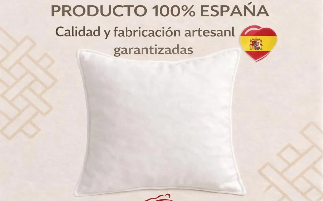 MORE FREE-Relleno de Cojín para Sofá o Cama con Fibra Hueca Siliconada, Suave y Esponjoso, Indeformable, Apto para Uso Diario, Varios Tamaños (4, 40x60c'm)
