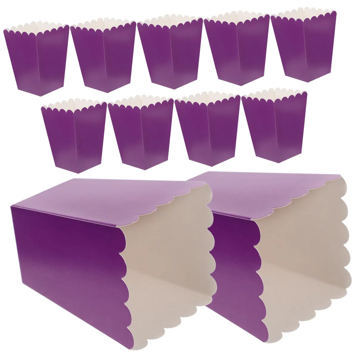 ifundom Cajas 250g de 50 Cartón para Blanco Maíz Púrpura a de Palomitas Almacenamiento Resistentes Grasa y Buffet de Dulces de Snacks